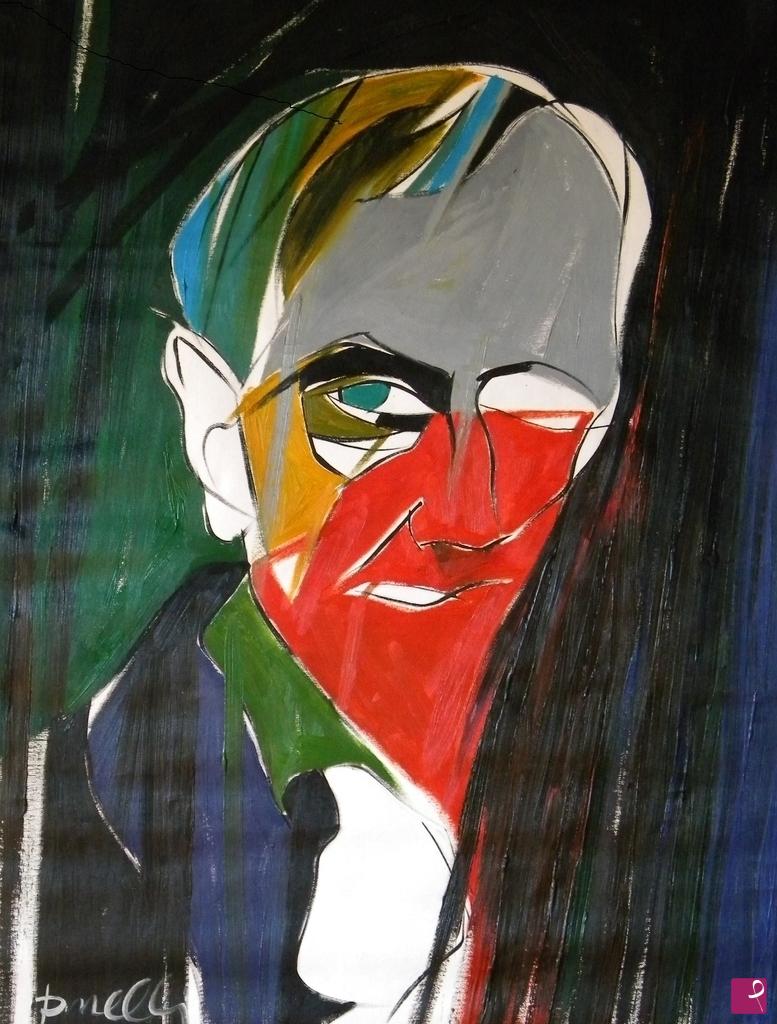 quadri in vendita online - Portrait of Charles Baudelaire