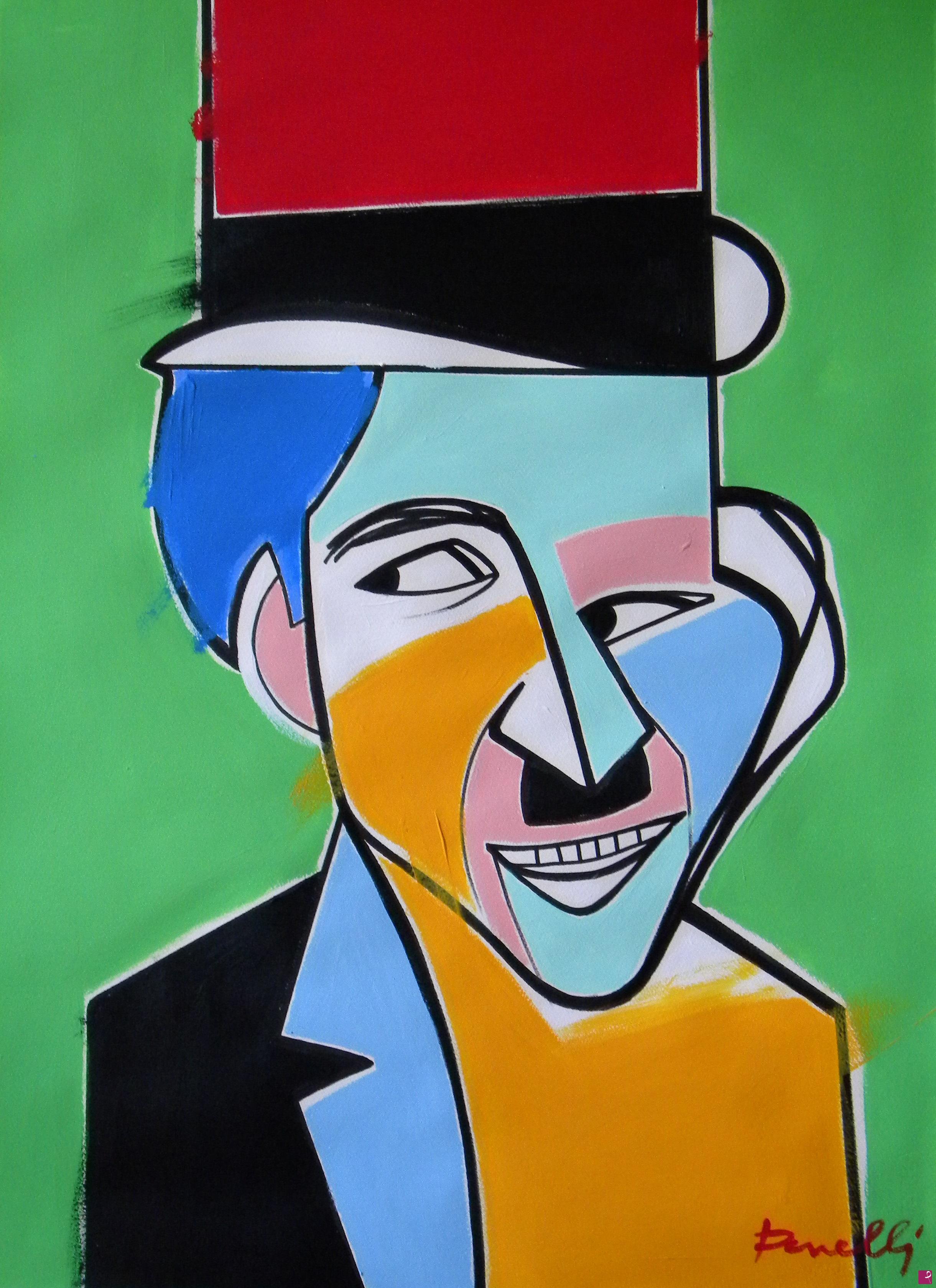 quadri in vendita online - Portrait of Charlie Chaplin