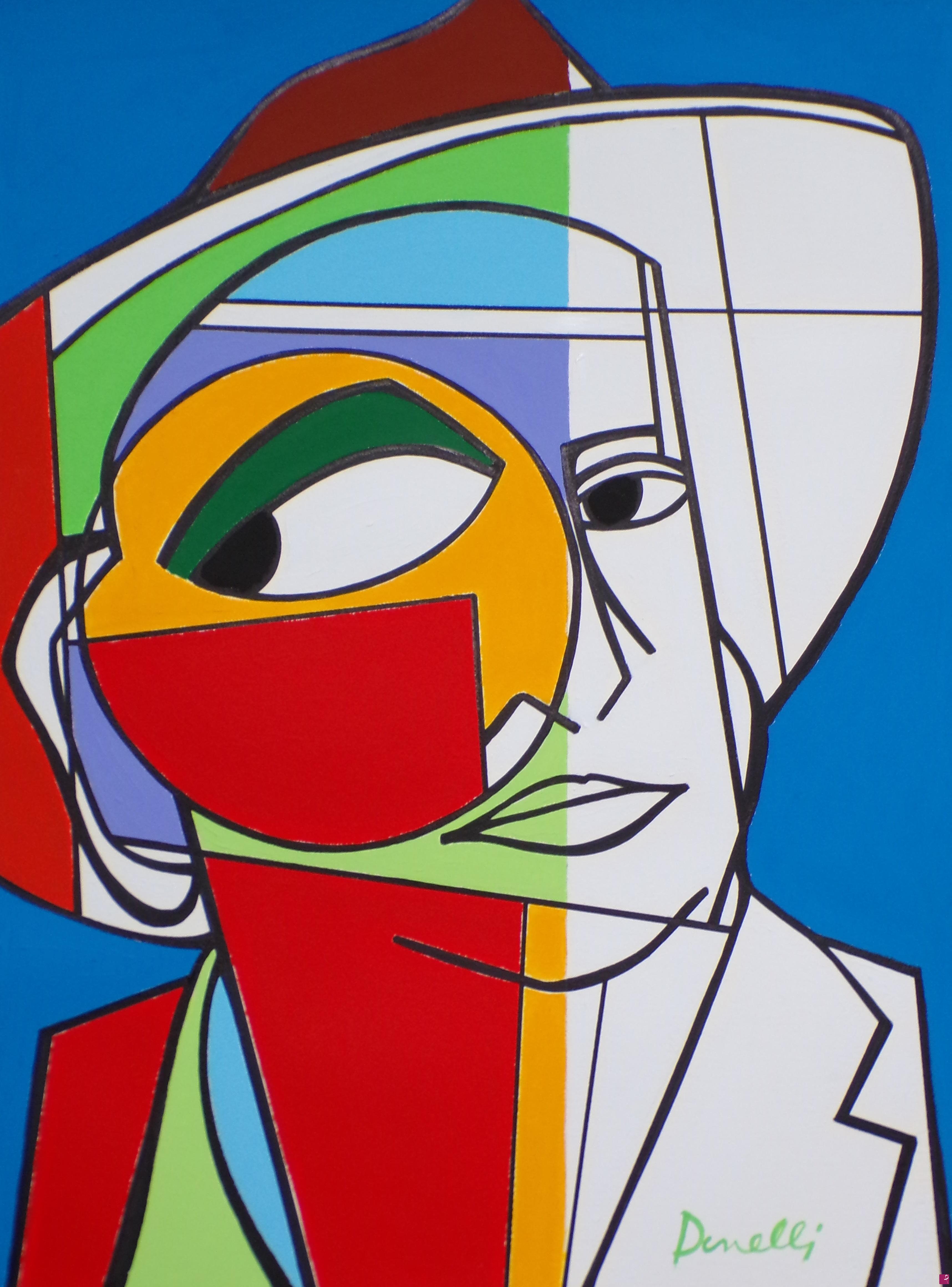 quadri in vendita online - Portrait of Dario Fo