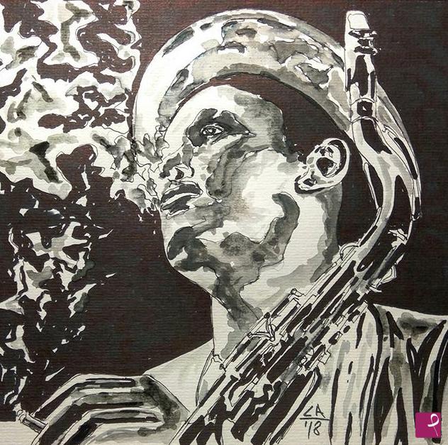 quadri in vendita online - Portrait of Dexter Gordon