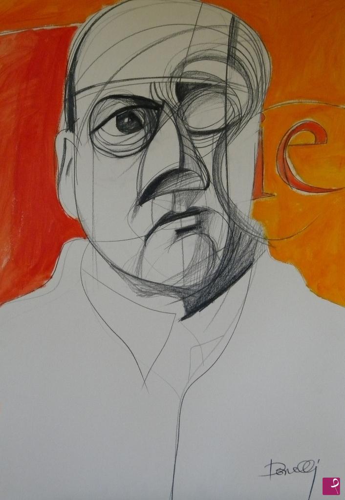 quadri in vendita online - Portrait of Dino Campana