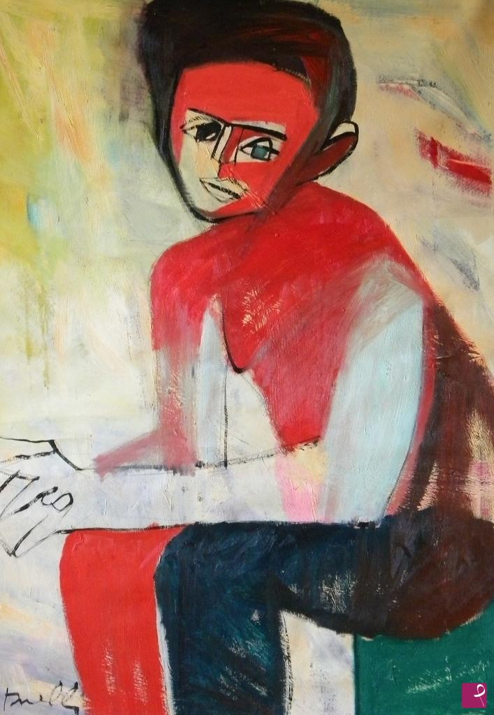 quadri in vendita online - Portrait of Egon Schiele