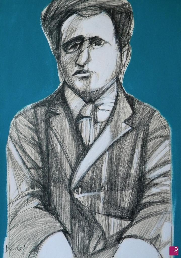 quadri in vendita online - Portrait of Federigo Tozzi