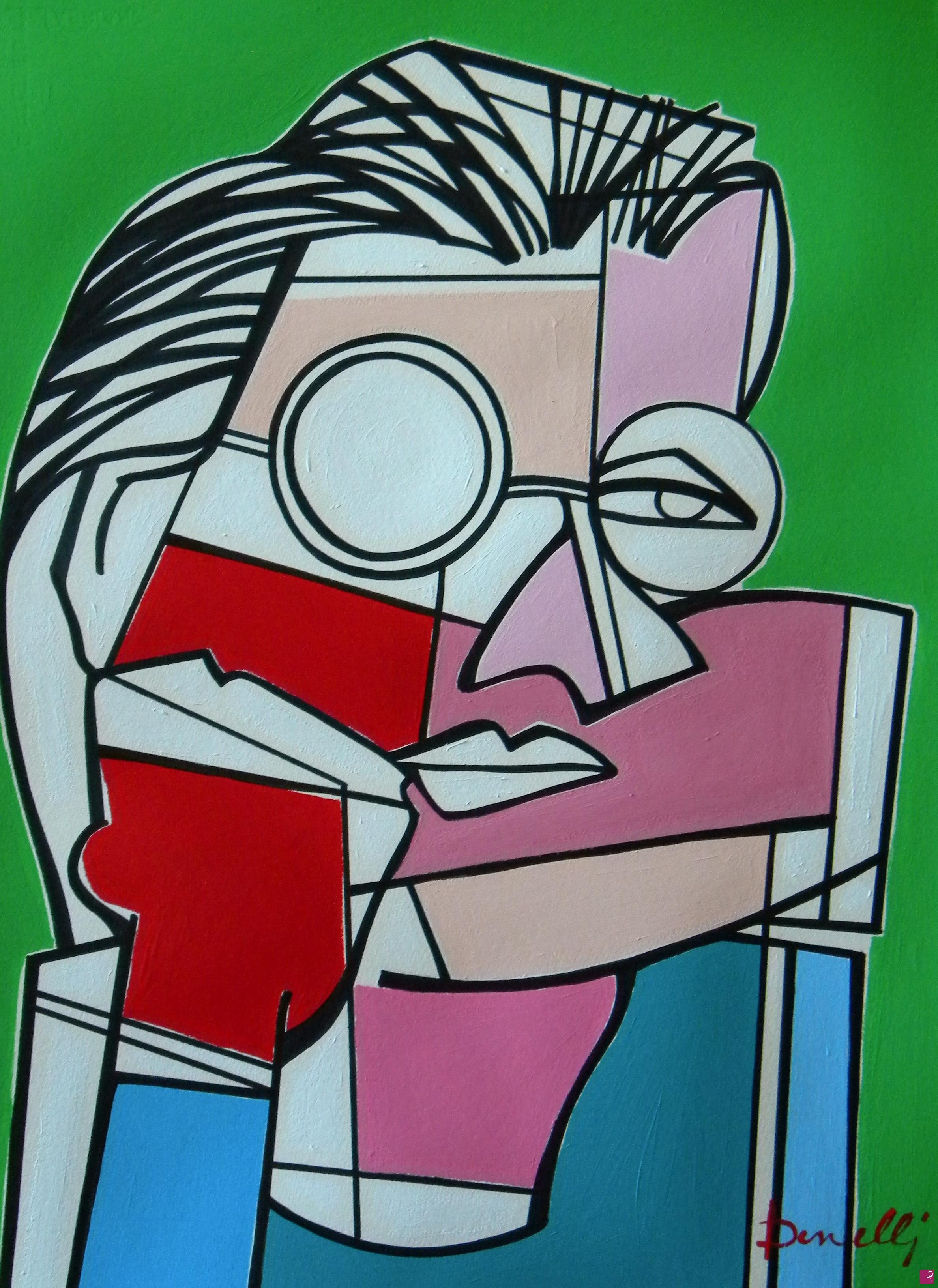 quadri in vendita online - Portrait of Germano Celant 