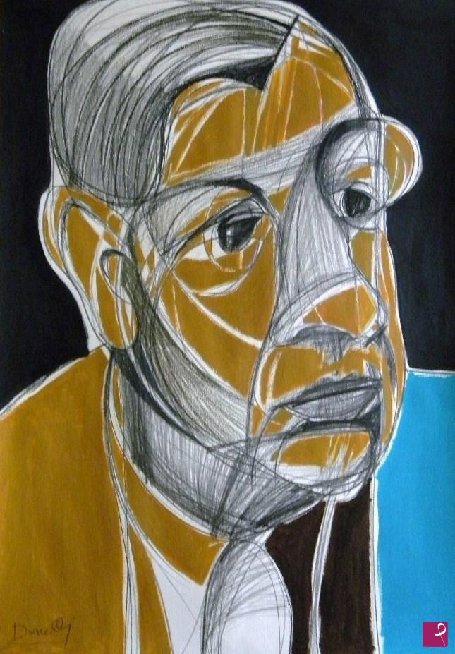 quadri in vendita online - Portrait of Giorgio de Chirico