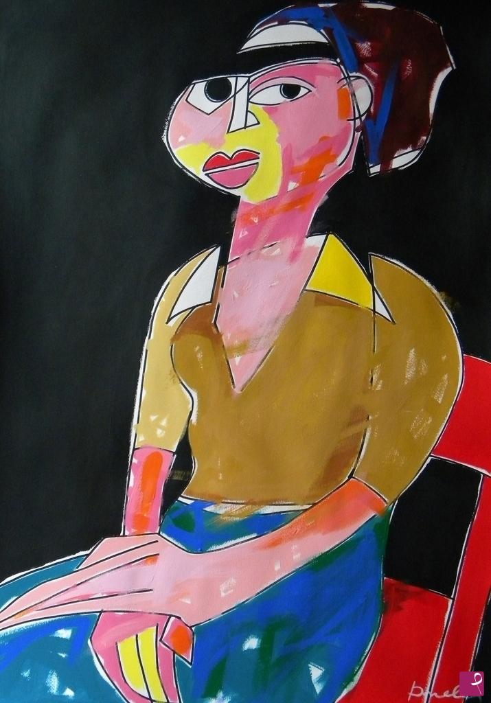 quadri in vendita online - Portrait of girl