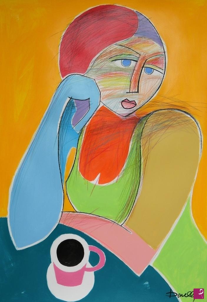 quadri in vendita online - Portrait of girl