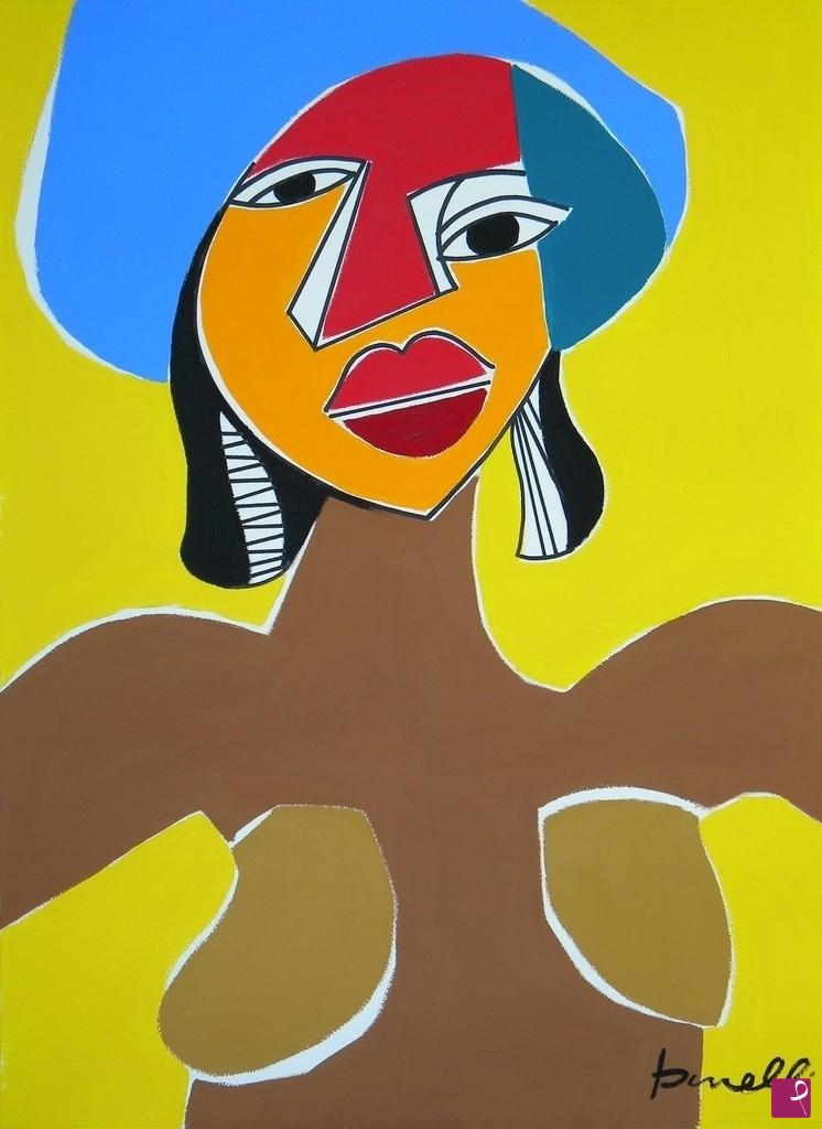quadri in vendita online - Portrait of girl