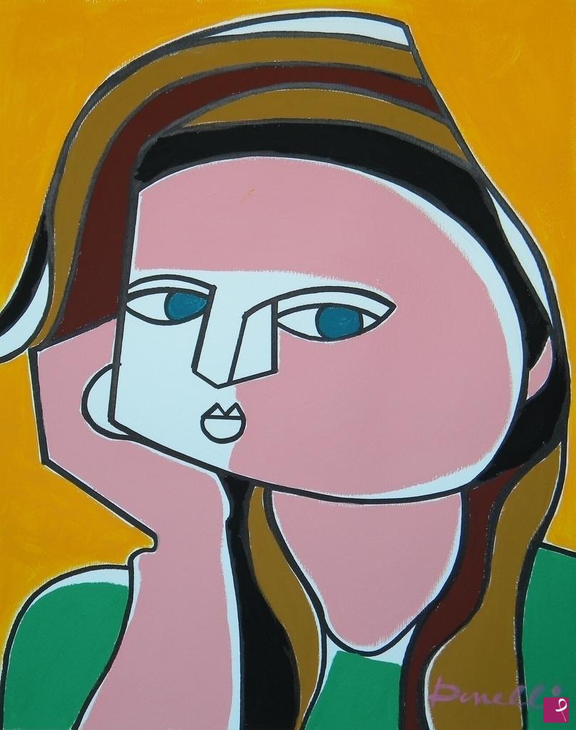 quadri in vendita online - Portrait of girl