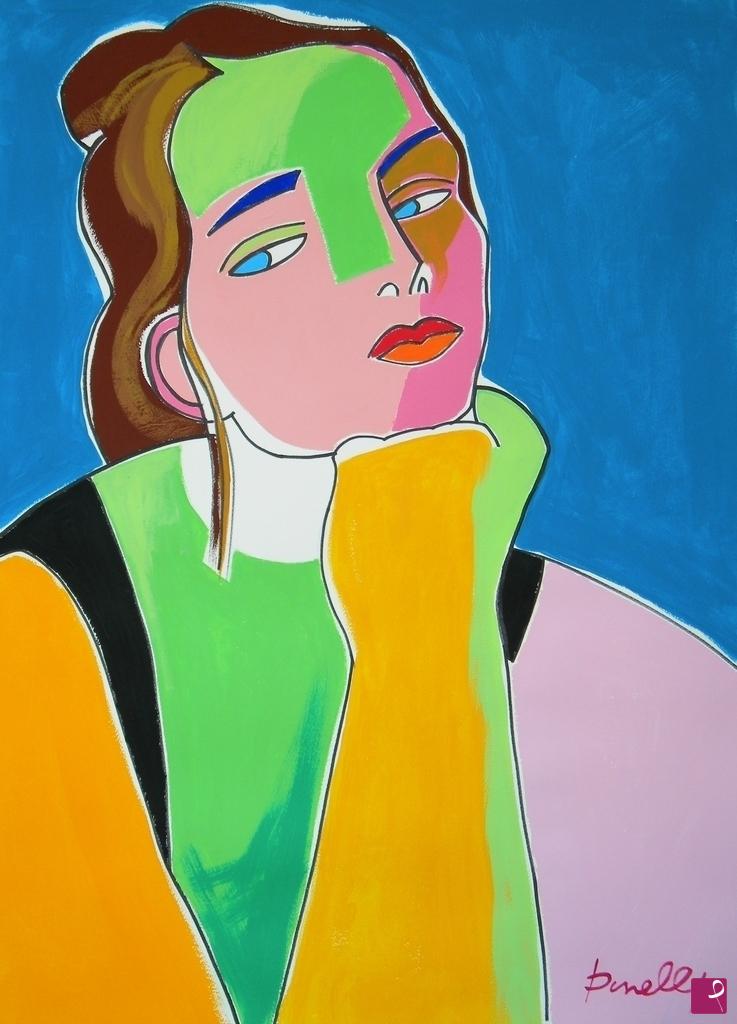 quadri in vendita online - Portrait of girl