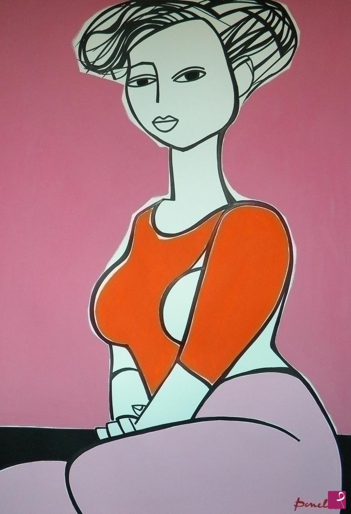 quadri in vendita online - Portrait of girl
