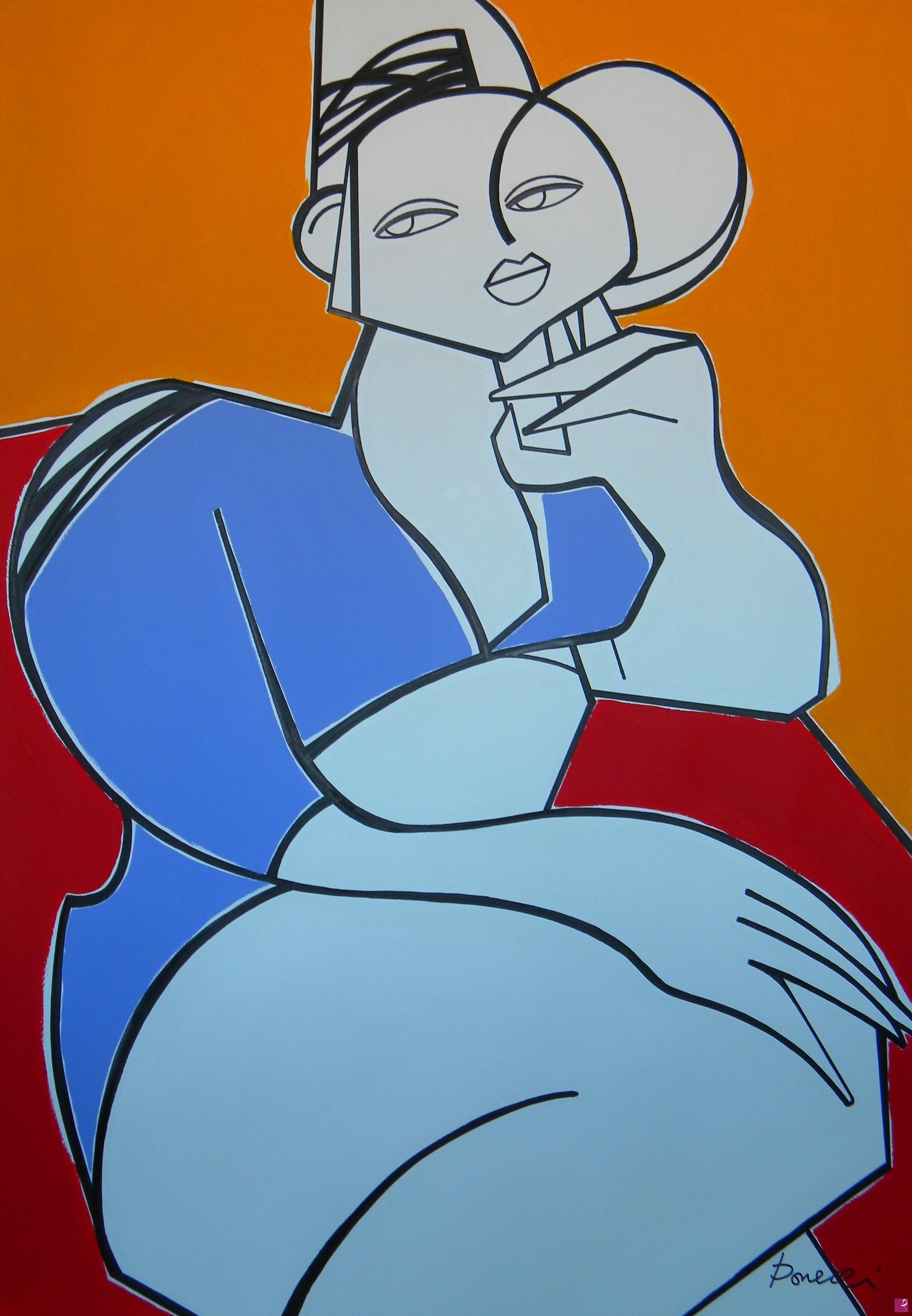 quadri in vendita online - Portrait of girl
