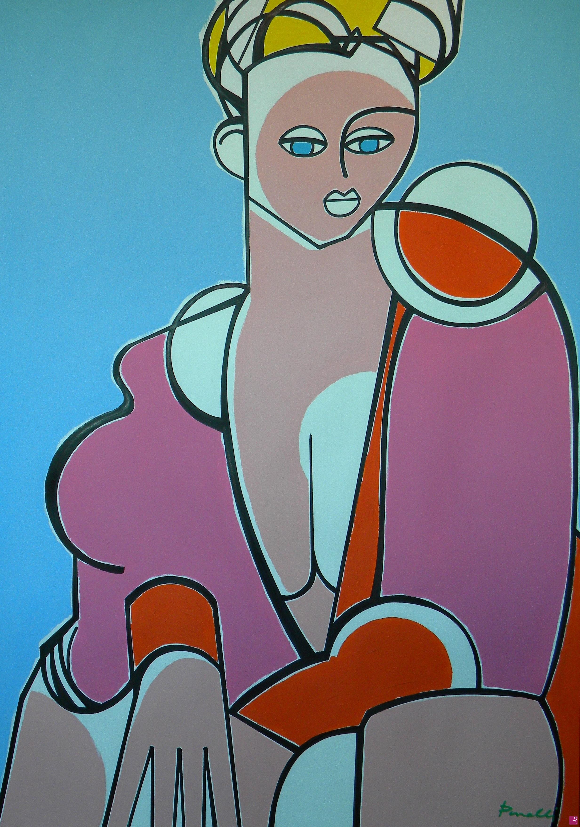 quadri in vendita online - Portrait of girl