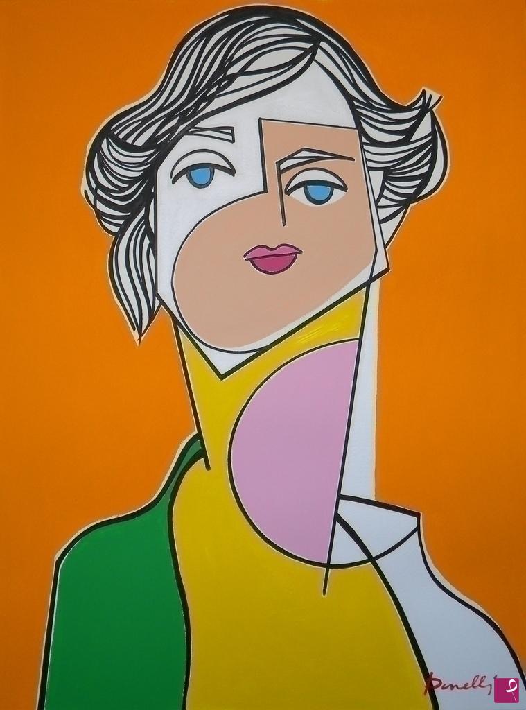 quadri in vendita online - Portrait of girl