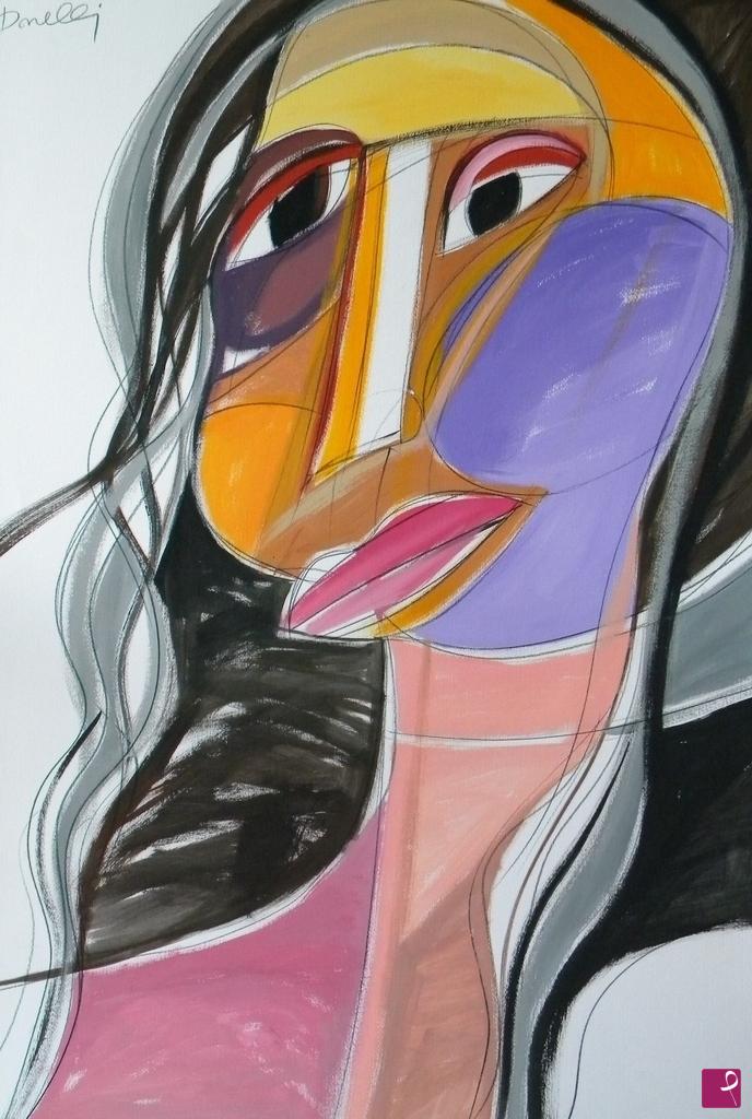 quadri in vendita online - Portrait of girl