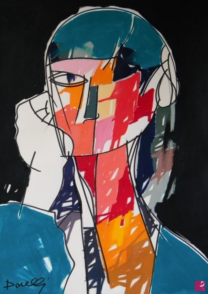 quadri in vendita online - Portrait of girl