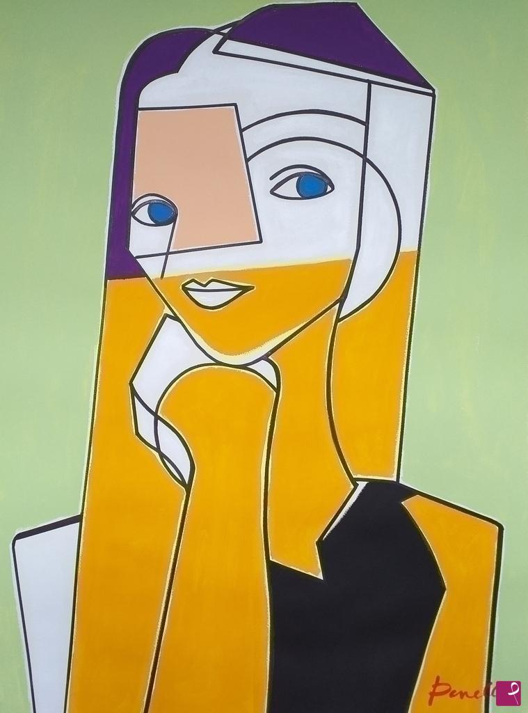 quadri in vendita online - Portrait of girl