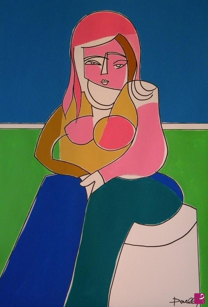 quadri in vendita online - Portrait of girl