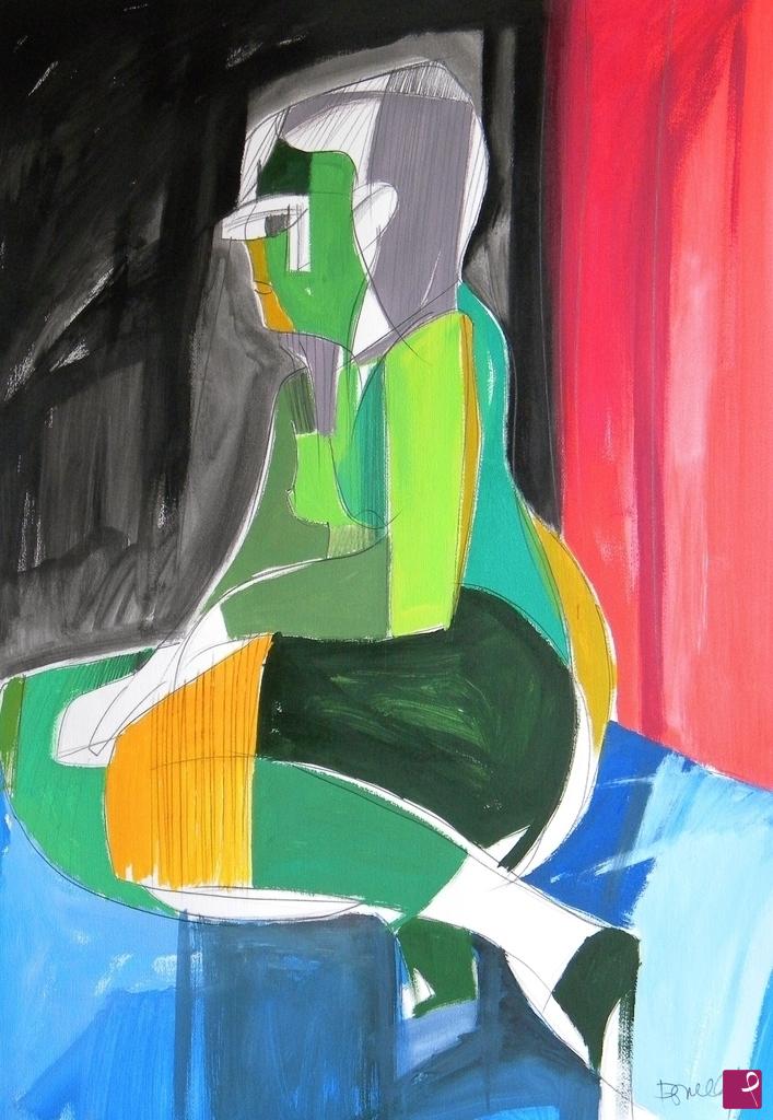 quadri in vendita online - Portrait of girl