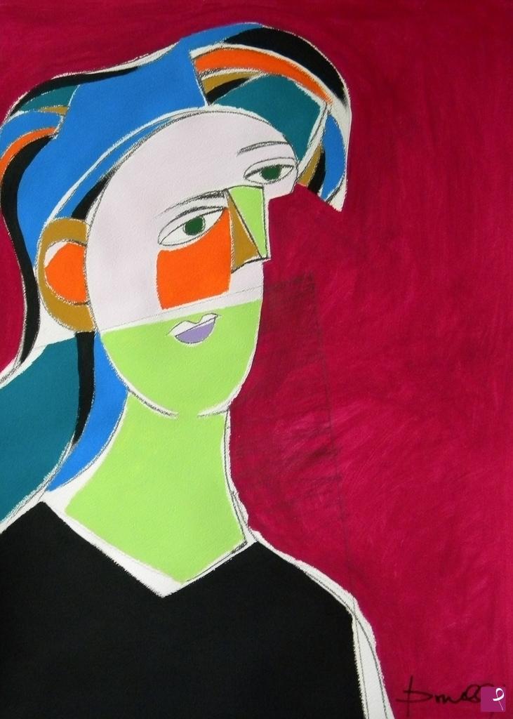 quadri in vendita online - Portrait of girl
