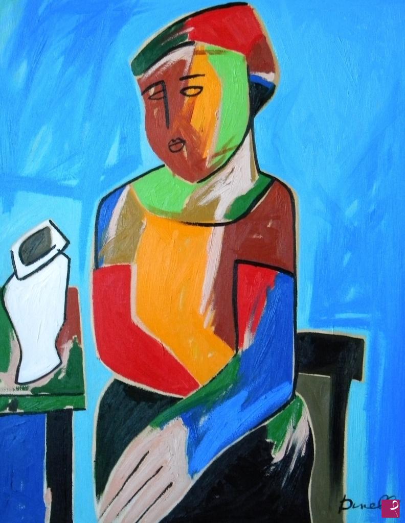 quadri in vendita online - Portrait of girl