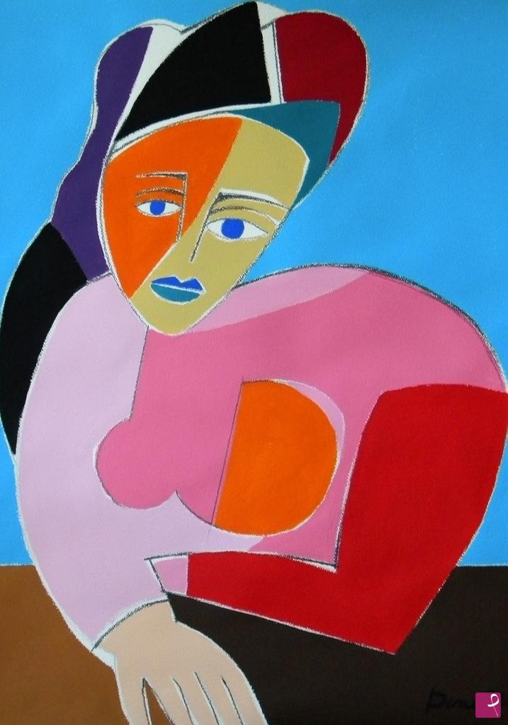 quadri in vendita online - Portrait of girl