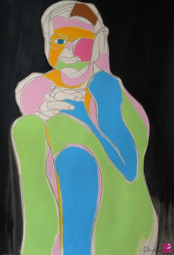 quadri in vendita online - Portrait of girl