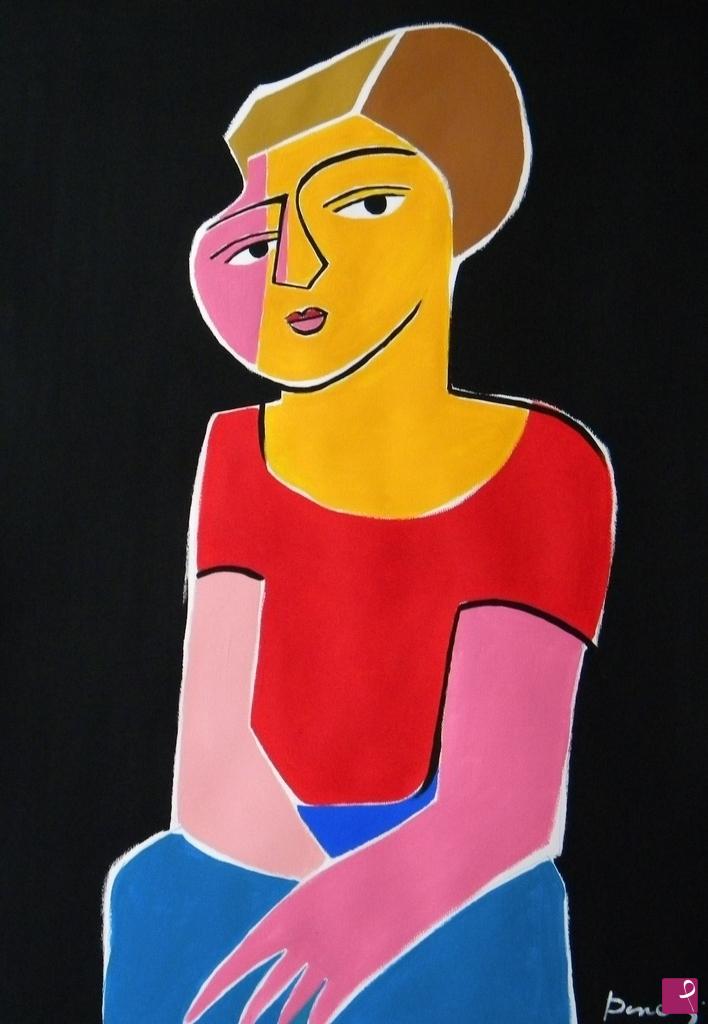 quadri in vendita online - Portrait of girl