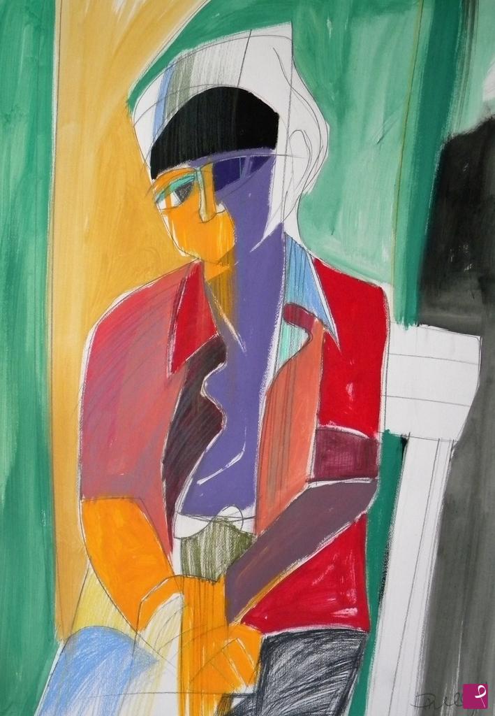 quadri in vendita online - Portrait of Giuseppina Bresciani