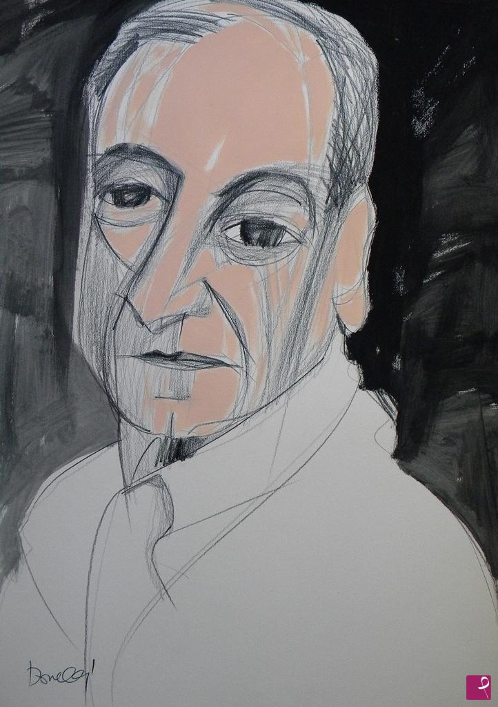 quadri in vendita online - Portrait of Goffredo Parise