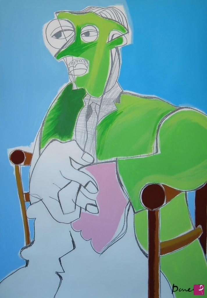 quadri in vendita online - Portrait of Igor Federovic Stravinskij