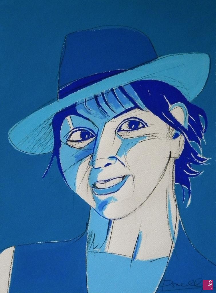 quadri in vendita online - Portrait of Isabel Allende