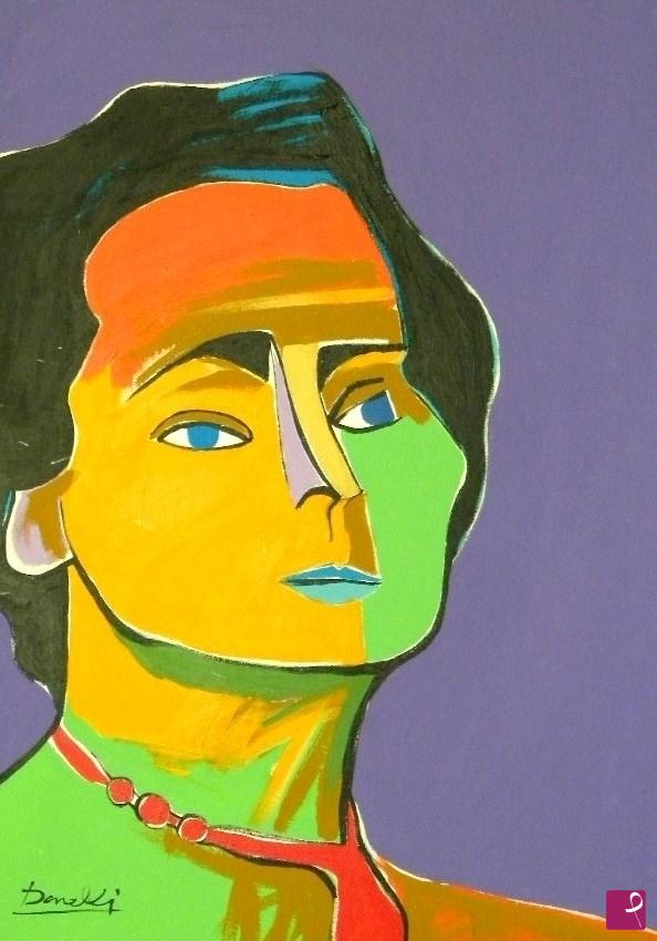 quadri in vendita online - Portrait of Jacqueline Roque