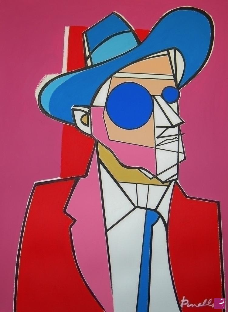 quadri in vendita online - Portrait of James Joyce