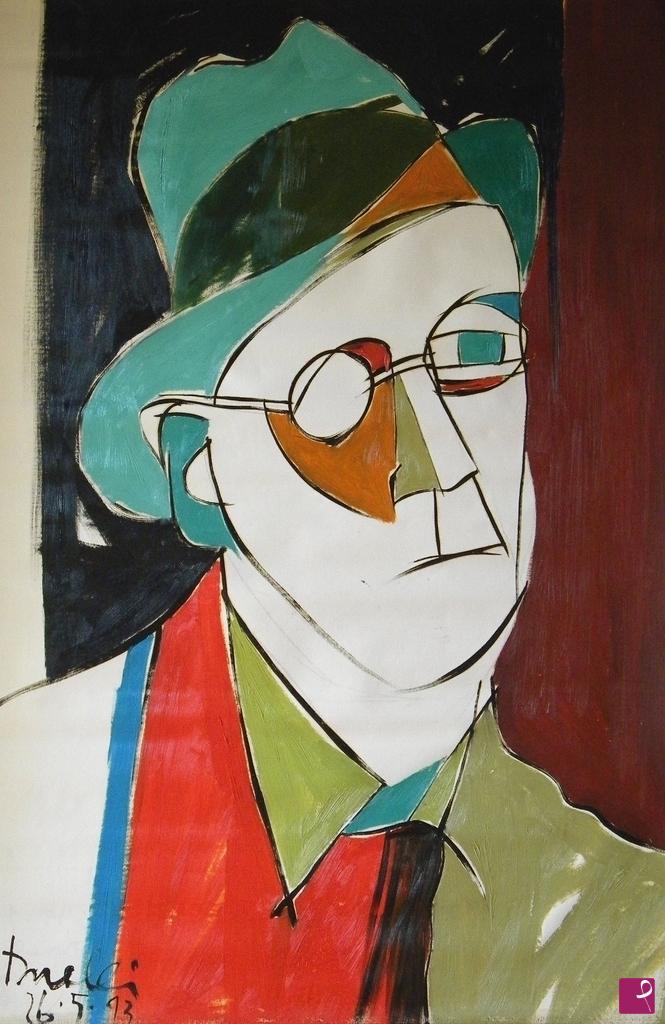 quadri in vendita online - Portrait of James Joyce