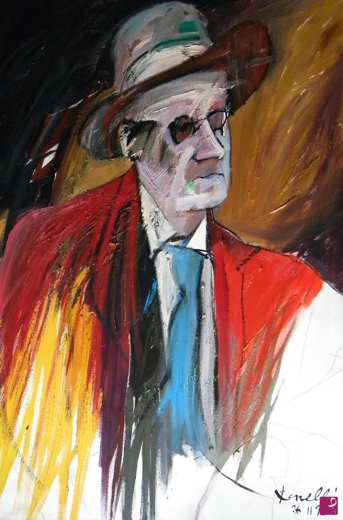 quadri in vendita online - Portrait of James Joyce