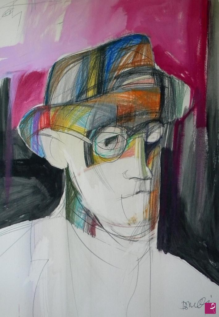 quadri in vendita online - Portrait of James Joyce