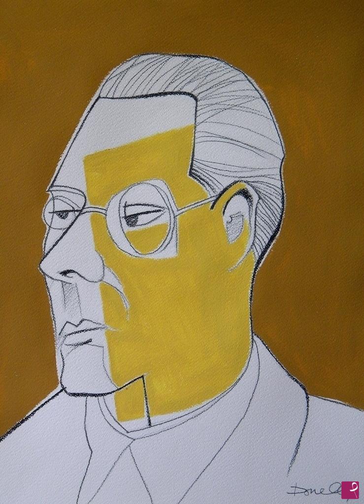 quadri in vendita online - Portrait of Lazlo Moholy - Nagy 