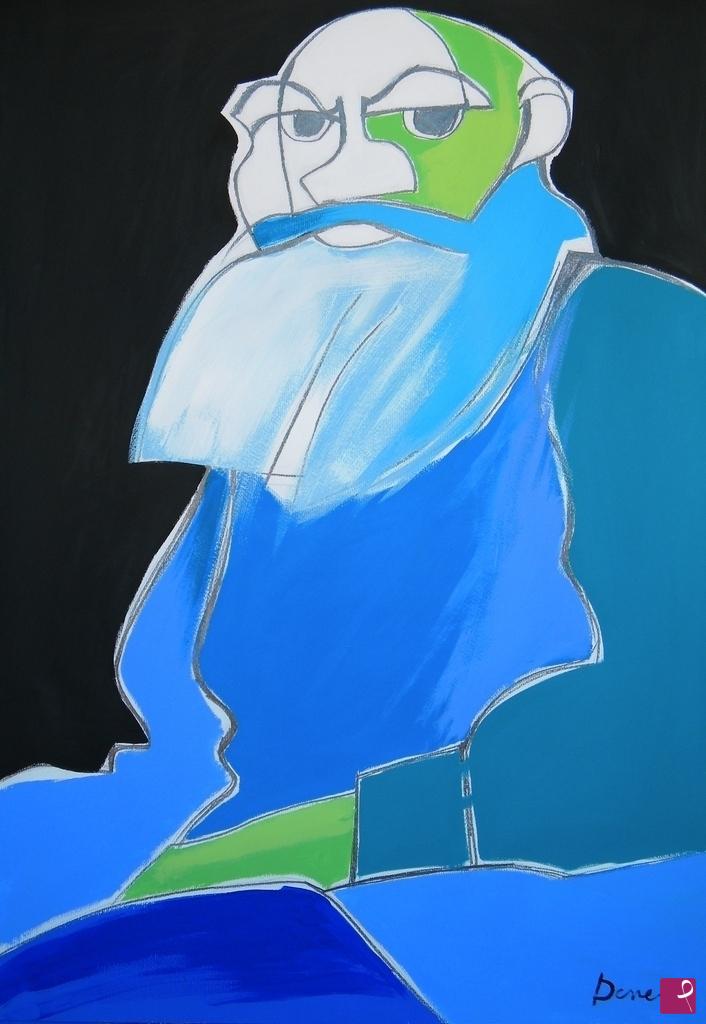 quadri in vendita online - Portrait of Lev Nikolaevic Tolstoj