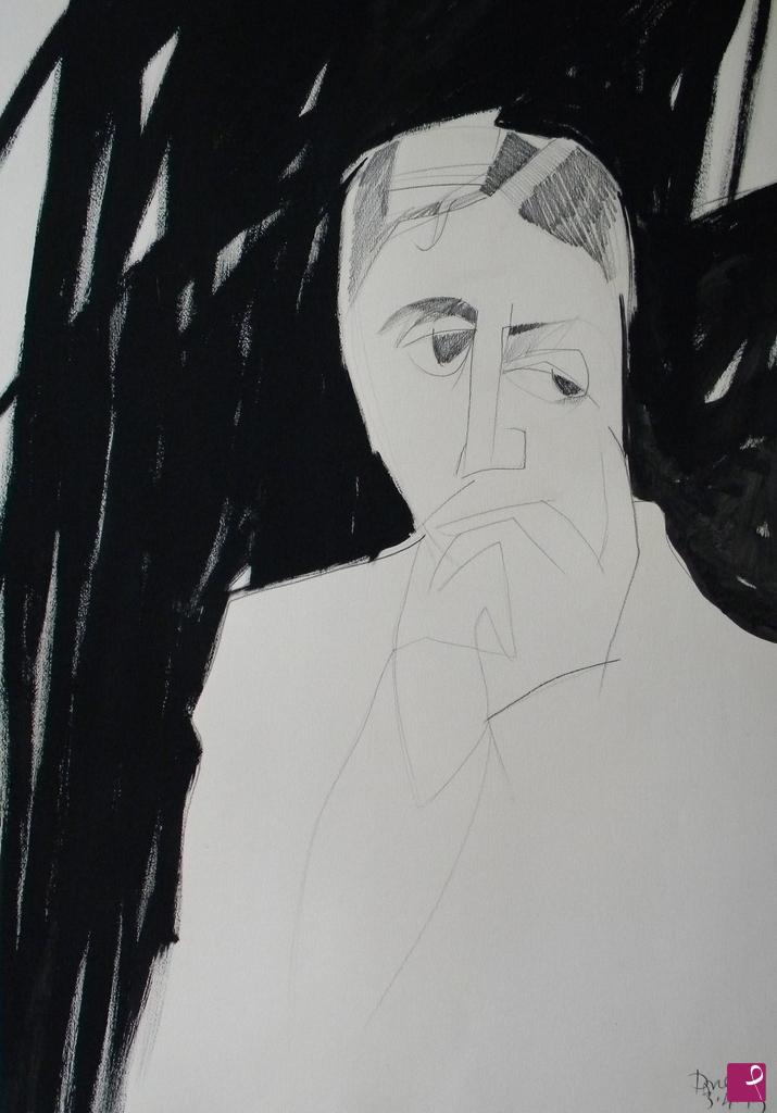 quadri in vendita online - Portrait of Marcel Proust