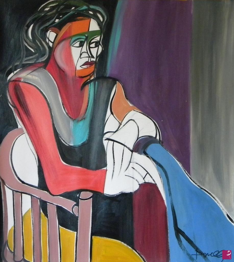 quadri in vendita online - Portrait of Margherita