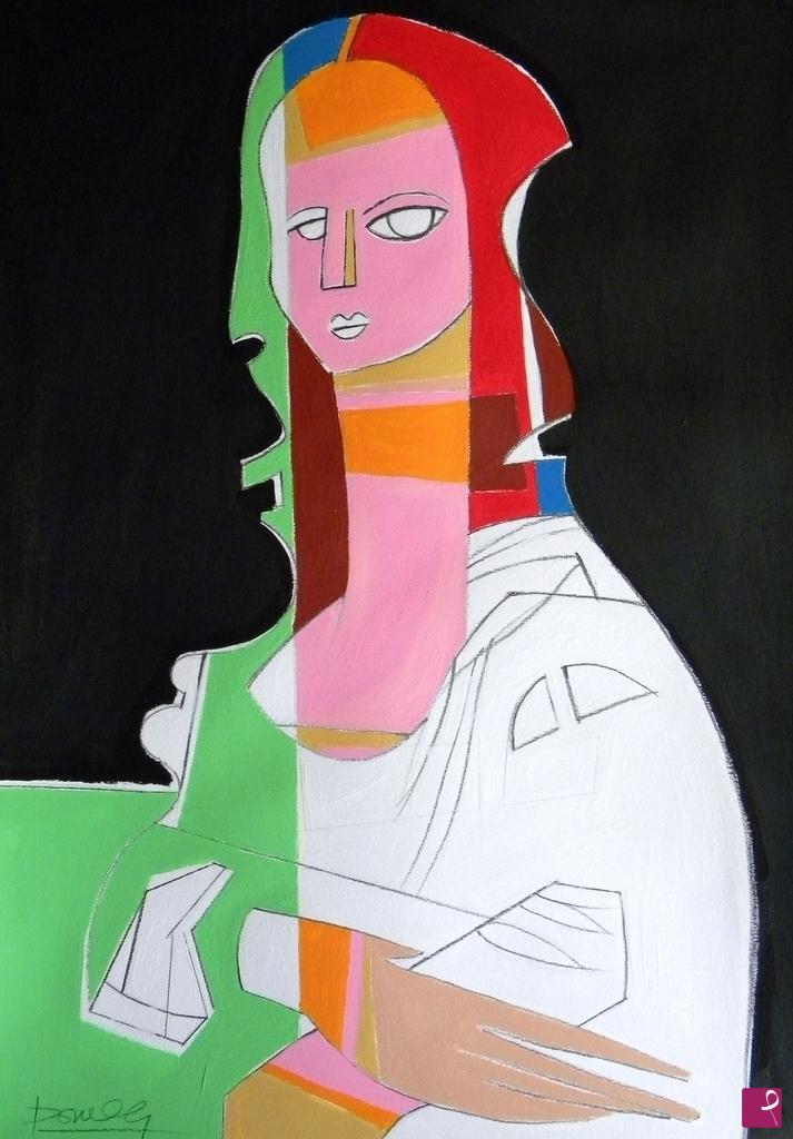 quadri in vendita online - Portrait of Mona Lisa