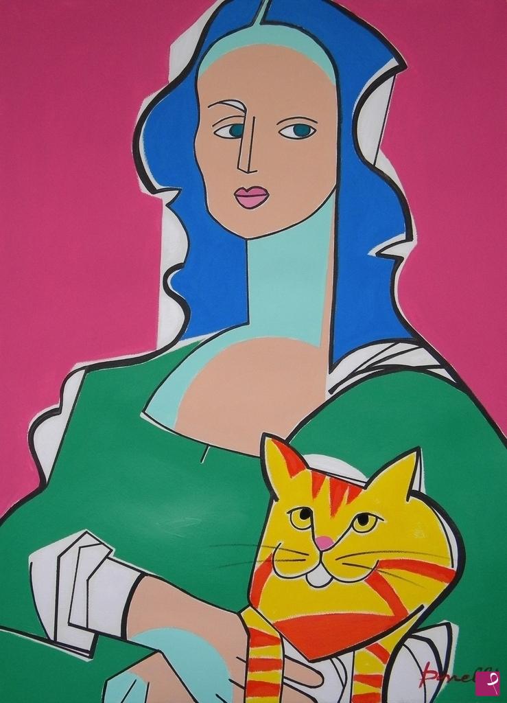 quadri in vendita online - Portrait of Mona Lisa