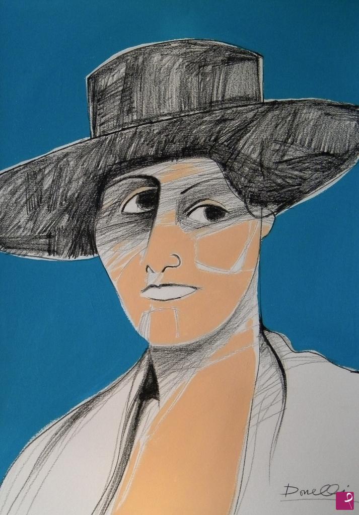 quadri in vendita online - Portrait of Olga Khokhlova 