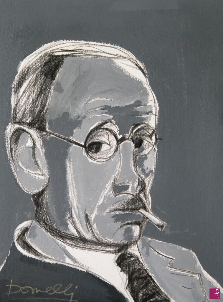 quadri in vendita online - Portrait of Pierre Bonnard