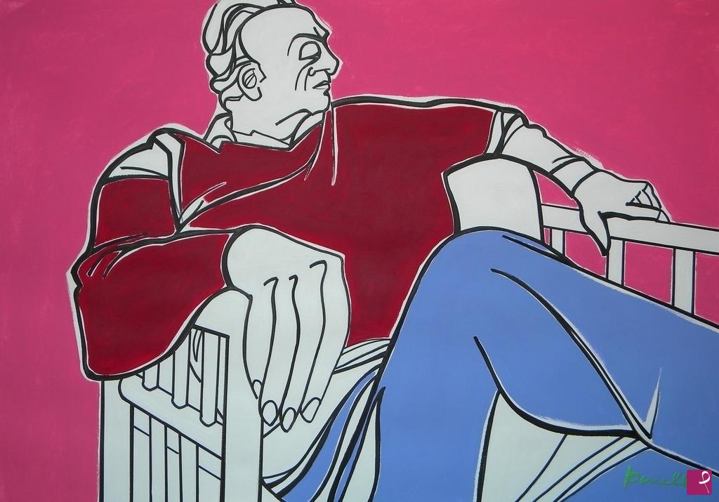 quadri in vendita online - Portrait of Renato Guttuso