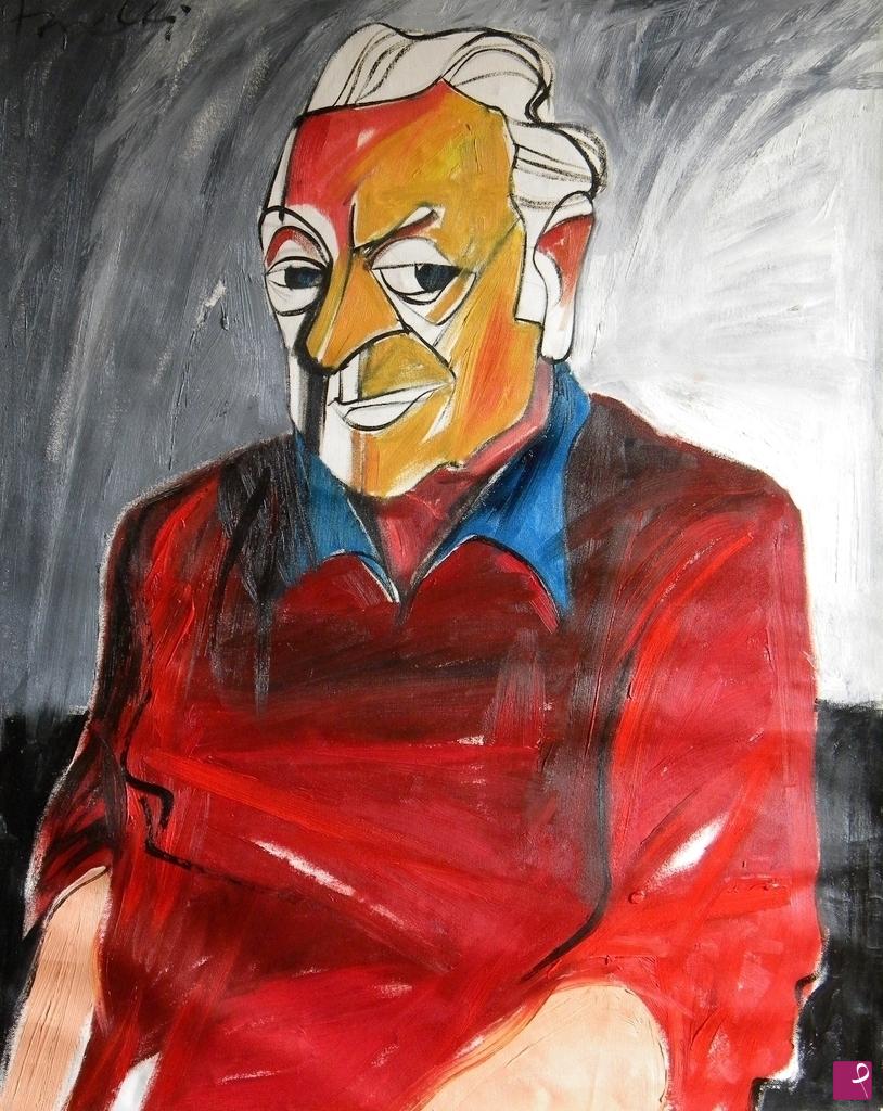quadri in vendita online - Portrait of Renato Guttuso