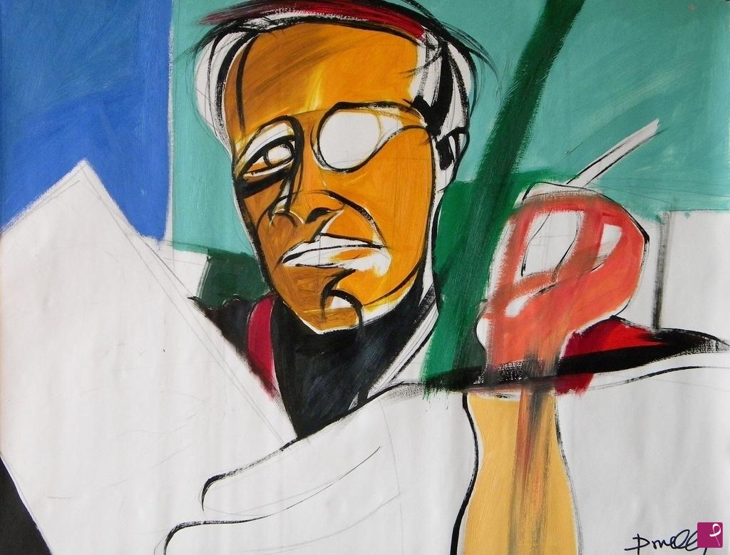 quadri in vendita online - Portrait of Truman Capote