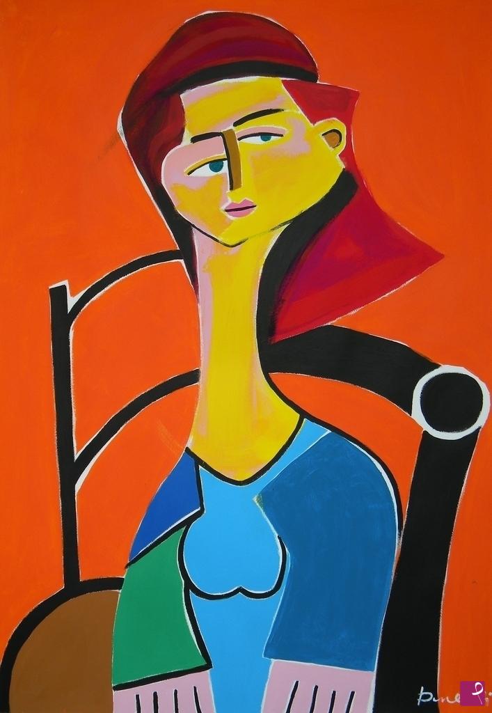 quadri in vendita online - Portrait of woman