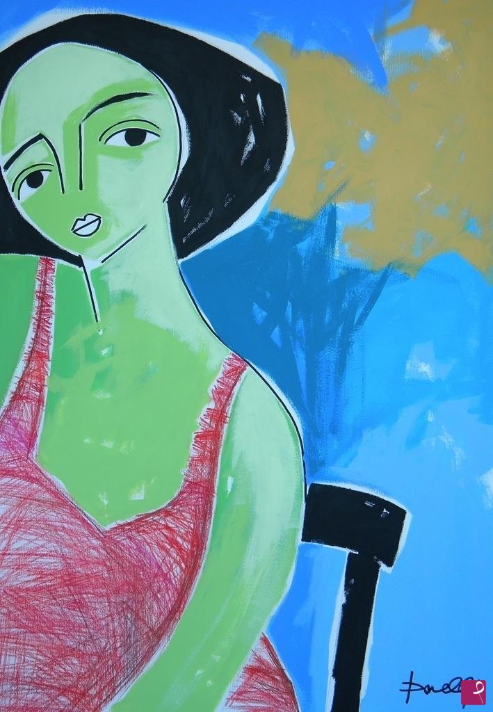 quadri in vendita online - Portrait of woman